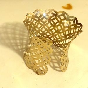 Gold cuff bracelet